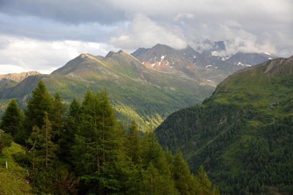 Schobergruppe, part of the Hohe Tauern around WInkl, Kärnten, from the Großglockner Hochalpenstraße
