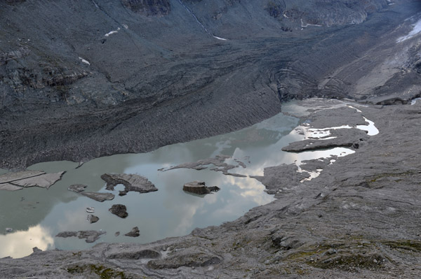 Sandersee at the base of the Pasterze Glacier, Kaiser-Franz-Josefs-Höhe
