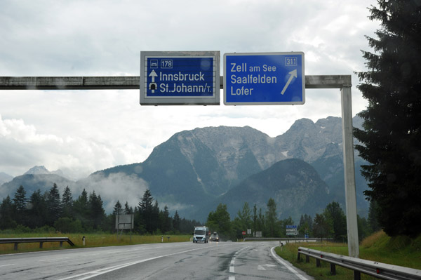 Road to Innsbruck and Zell am See