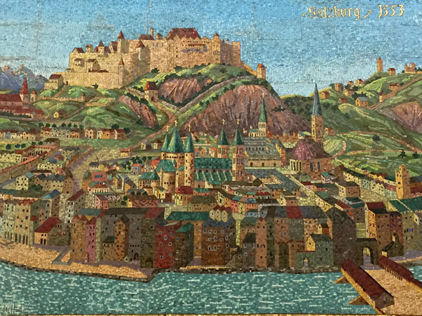 Mosaic of Salzburg in 1553