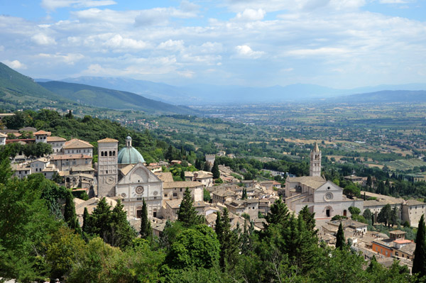The east end of Assisi from Rocca Maggiore, Assisi