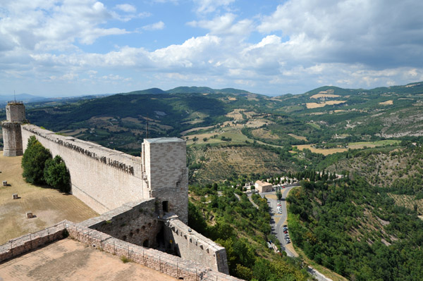 View northwest from Rocca Maggiore, Assisi