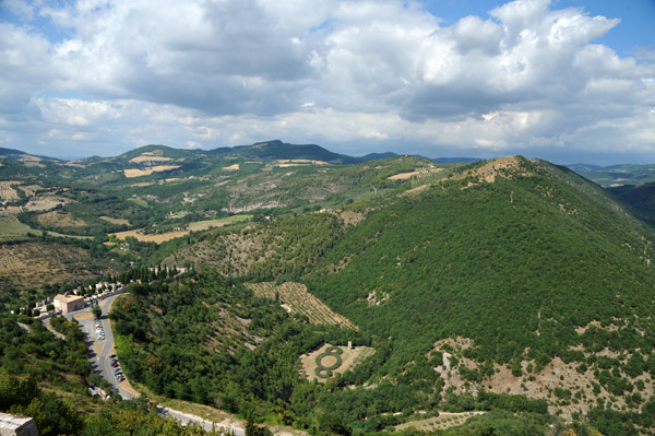 View north from Rocca Maggiore, Assisi