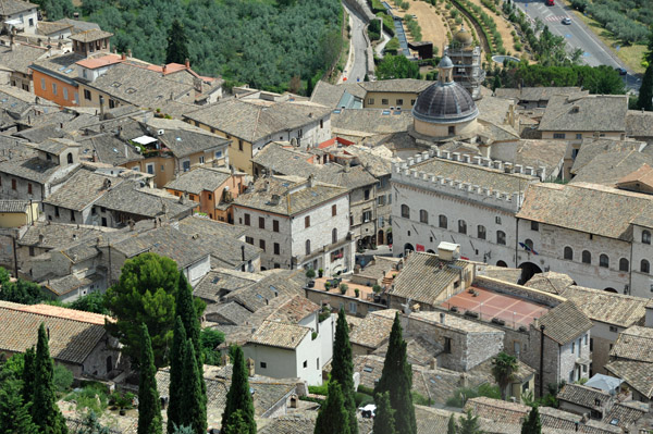 Old Town of Assisi from Rocca Maggiore 