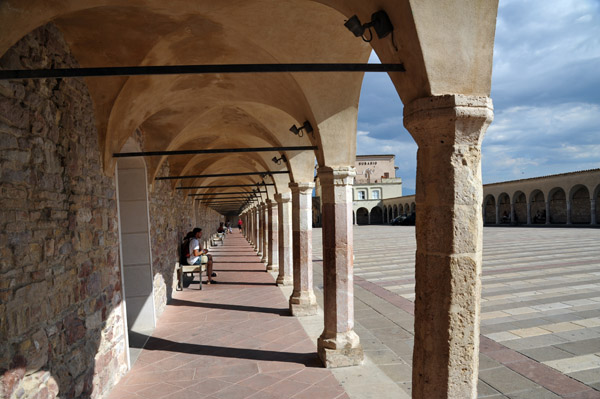 Arcade at the Lower Piazza of the Basilica of St. Francis of Assisi