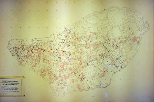 Map of the labyrinth beneath Orvieto