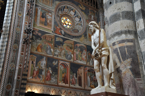 Ippolito Scalza's final sculpture, Ecce Homo, to the right of the Apse of Orvieto Cathedral
