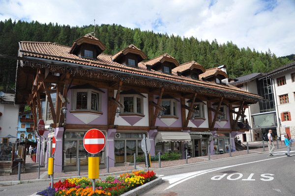 Dolomite tourist town of Canazei