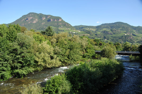 View north from Ponte Talvera/Talferbrcke, Bolzano/Bozen