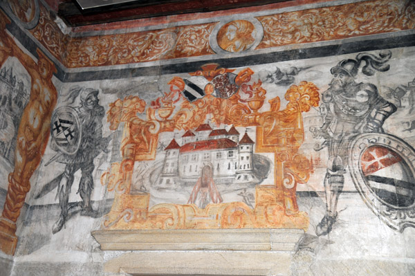 Rmersaal with 16th C. frescos, Schloss Maretsch / Castel Mareccio