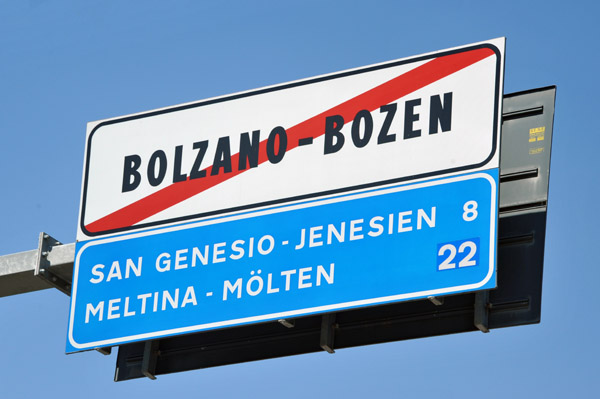 Leaving Bolzano/Bozen