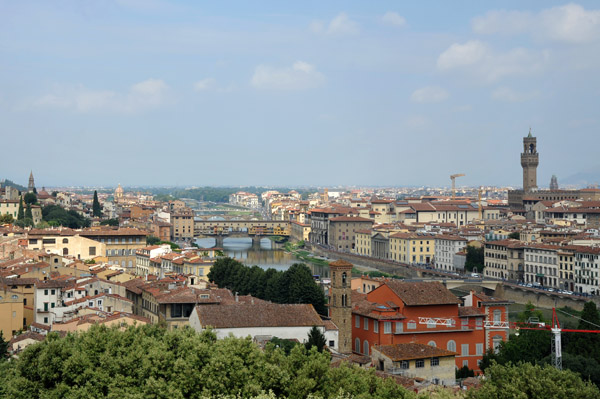 The Arno River and Ponte Vecchio from Piazzale Michelangelo