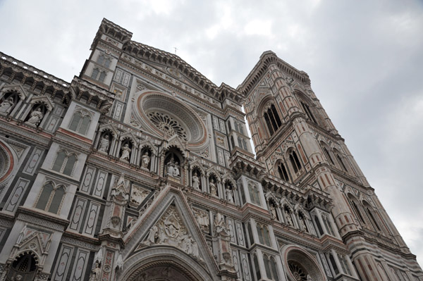 Western faade and bell tower, Florence Cathedral