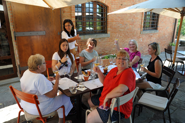 Ladies excursion for wine tasting at Avignonesi