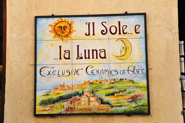 Il Sole e la Luna Ceramics, Via di Voltaia Nel Corso, Montepulciano