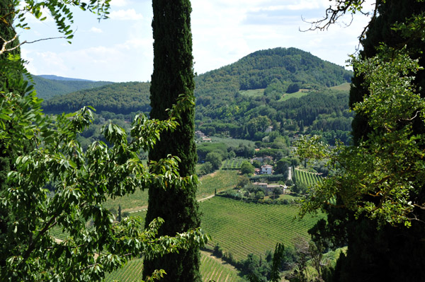 View from the hill town of Montepulciano