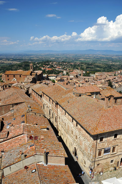 Via Ricci from the Town Hall tower, Montepulciano