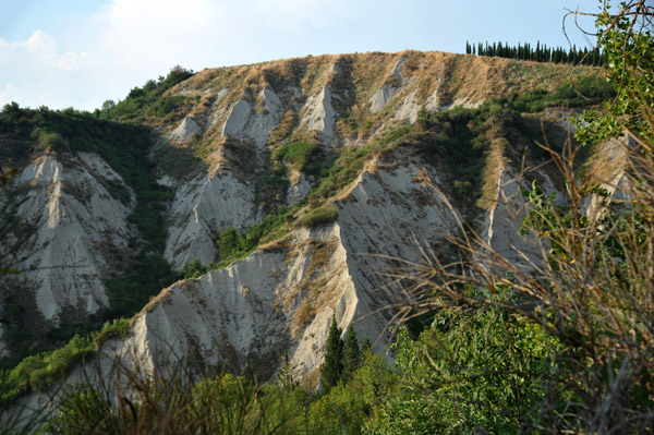 Eroded hillside near Monte Oliveto Maggiore