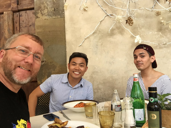 Lunch on Piazza Grande, Arezzo