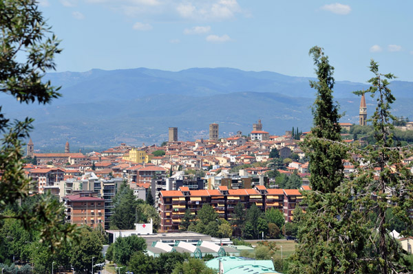 View of Arezzo's old city center