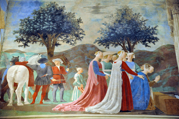 Adoration of the Holy Wood - the Queen of Sheba, Piero della Francesca