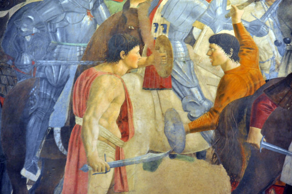 Battle between Heraclius and Chosroes (detail), ca 1466, Piero della Francesca