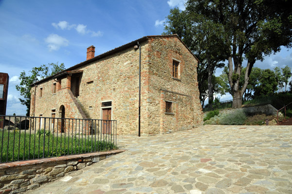 Stone building in the courtyard of the Fortezza Medicea, Arezzo