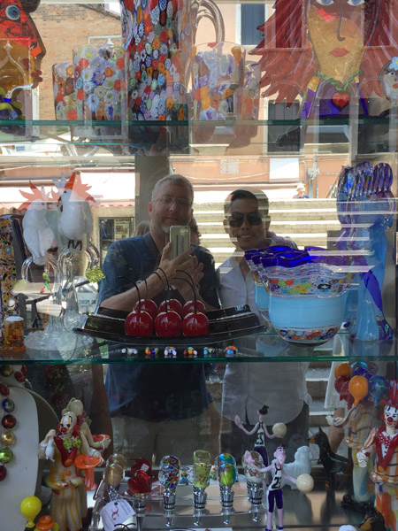 Window shopping in Murano