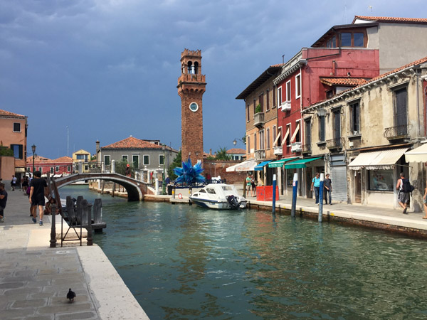 Torre dell'Orologio from Fondamenta da Mula