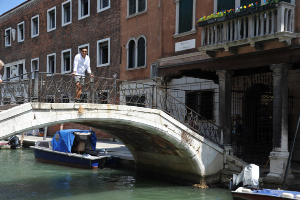 Max on the Ponte San Chiara, Murano