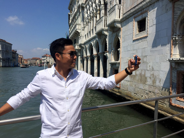 Selfie Time, Ca DOro Vaporetto dock