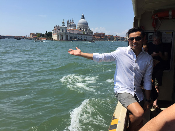 The end of the Grand Canal, Punta della Dogana, Basilica of Santa Maria della Salute