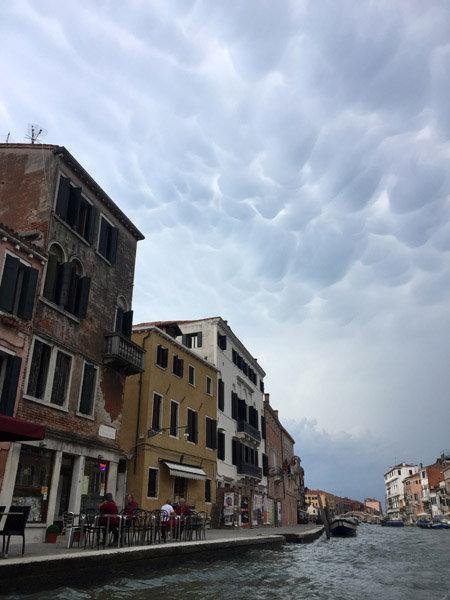 Threatening clouds over Venice, Rio di Cannaregio