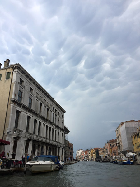 Threatening clouds over Venice, Rio di Cannaregio