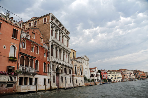 Grand Canal under cloudy skies - Palazzo Flangini