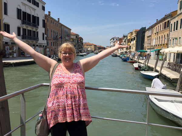 Despite 2 Italian husbands, it took 50 years for Debbie finally made it to Venice