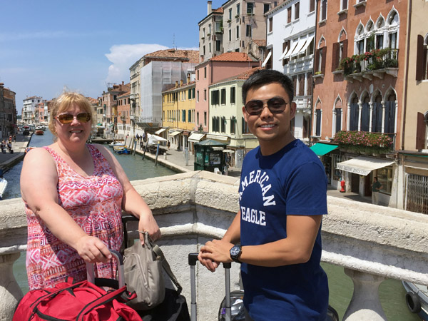 Max and Debbie in Venice