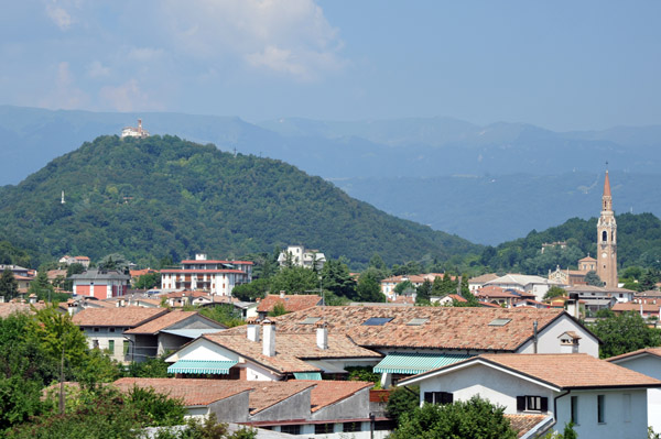 Sanctuary of the Madonna della Rocca on the hill above Cornuda