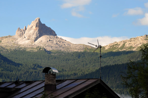 Morning view of the mountains around Cortina dAmpezzo