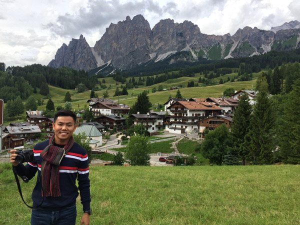 Max at Cortina d'Ampezzo