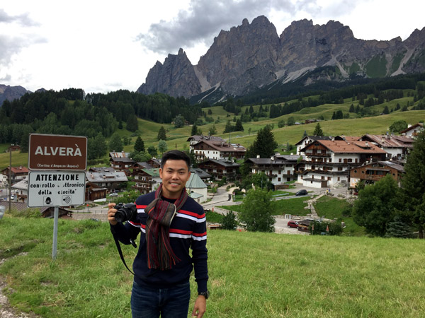 Max at Cortina d'Ampezzo