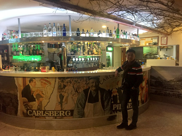 Night out at a bar in Cortina d'Ampezzo