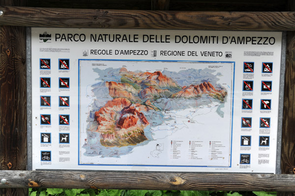 Parco Naturale delle Dolomiti d'Ampezzo, Regione del Veneto