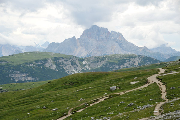 At the top of the road to Rifugio Auronzo