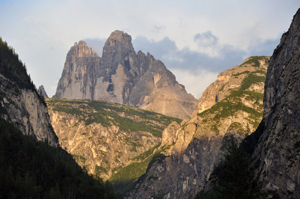 The Tre Cime from the Strada Statale 51 viewpoint
