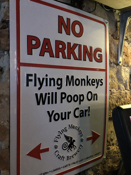 No Parking - Flying Monkeys Will Poop On Your Car