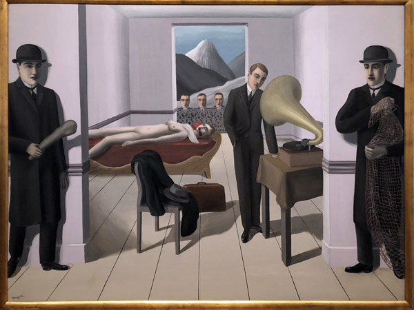 Ren Magritte, The Menaced Assassin, 1927