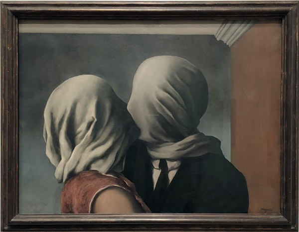 Ren Magritte, The Lovers, 1928