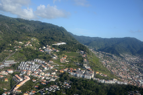 Departing Madeira Airport to the north