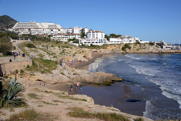 Platja dels Balmins, Sitges 